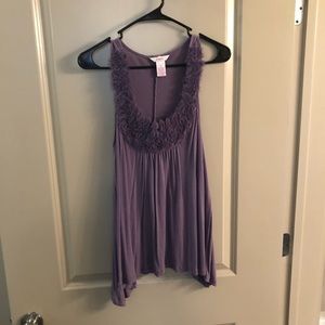 Purple flowy tank